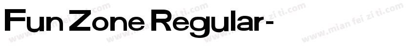 Fun Zone Regular字体转换